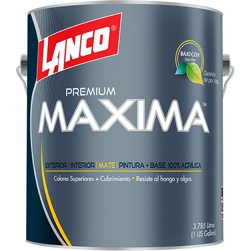 Pintura y Sellador Anti Hongos y Anti Algas - MAXIMA PREMIUM LANCO