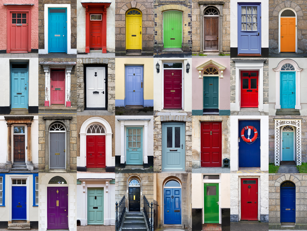 Colores originales para tu puerta principal