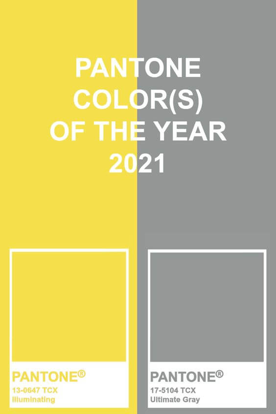 Los colores del año Pantone: Illuminating y Ultimate Grey
